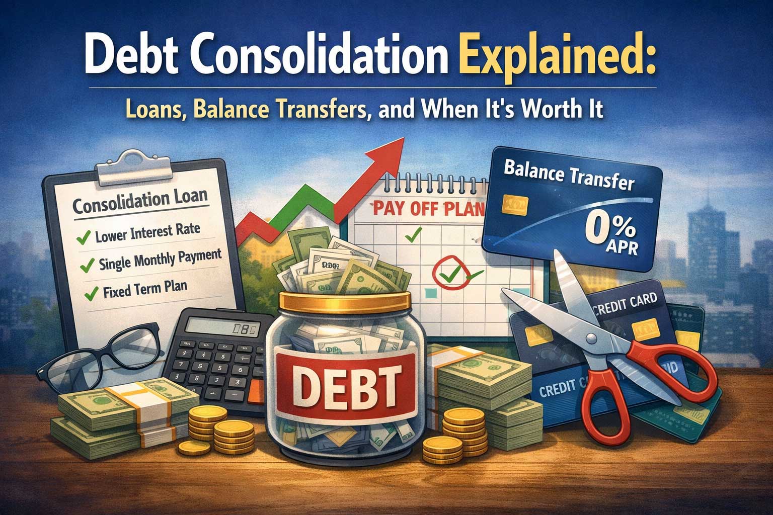 Debt Consolidation Explained: Loans, Balance Transfers, and When It’s Worth It