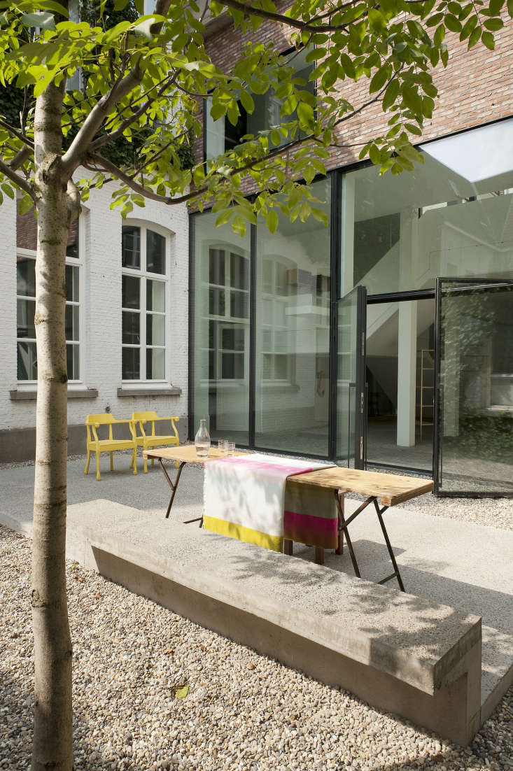 Pea gravel in a courtyard. Photograph courtesy of Verne, from Steal This Look: An Artful Gravel Garden in Antwerp.