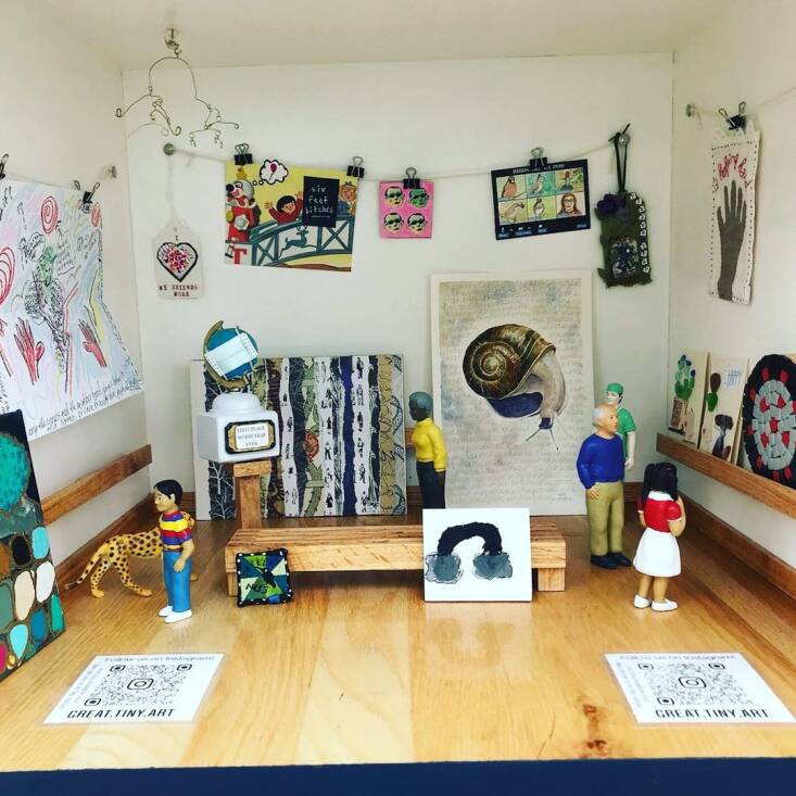 I participated in this Little Free Art Gallery in Berkeley, California, built by neighbors Susie Wallenstein and Noémie Hansen. Go to @great.tiny.art on Instagram to see more from this miniature gallery.